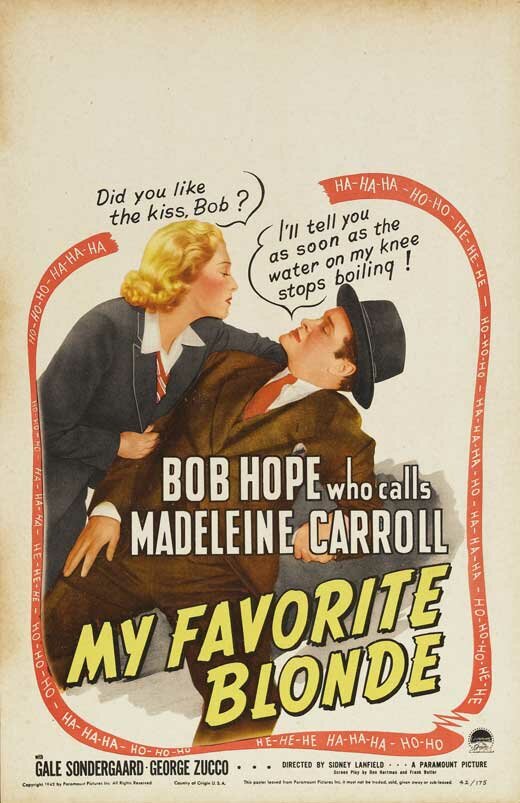 Моя любимая блондинка (1942) постер
