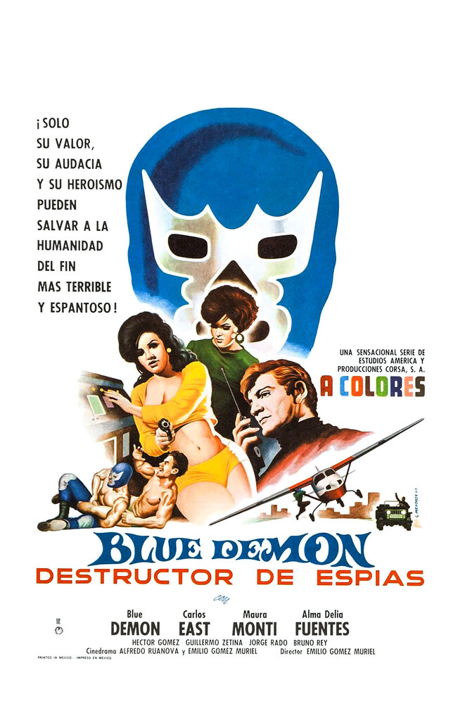 Blue Demon destructor de espias (1968) постер