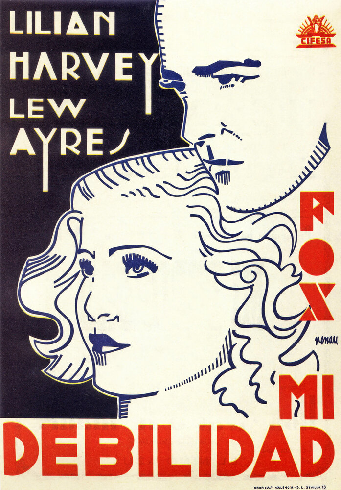 Моя слабость (1933) постер