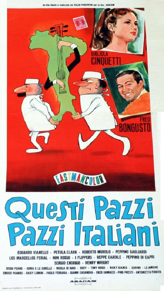 Questi pazzi, pazzi italiani (1965) постер