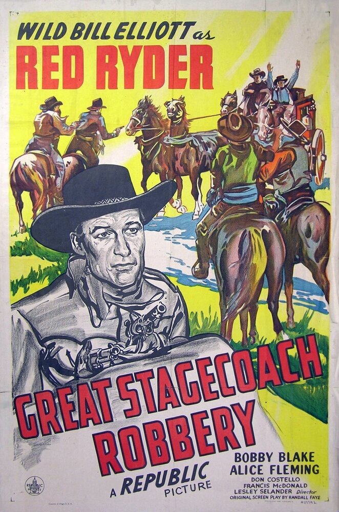 Great Stagecoach Robbery (1945) постер