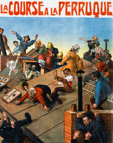 Погоня за париком (1906) постер