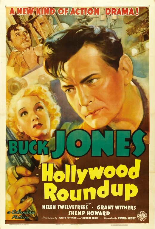 Hollywood Round-Up (1937) постер