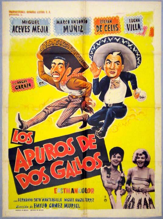 Los apuros de dos gallos (1963) постер