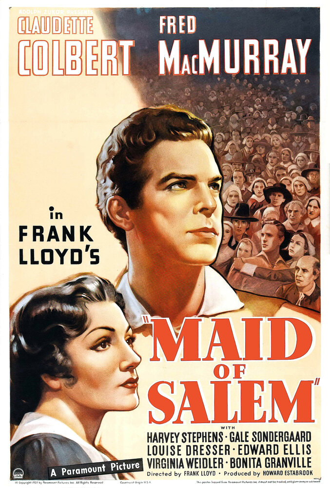 Девушка Салема (1937) постер