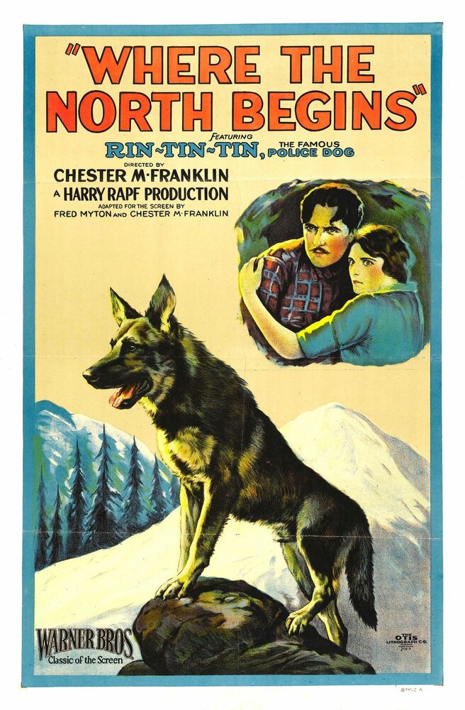 Там, где начинается север (1923) постер