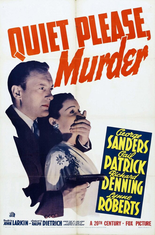 Тихо, пожалуйста: убийство (1942) постер