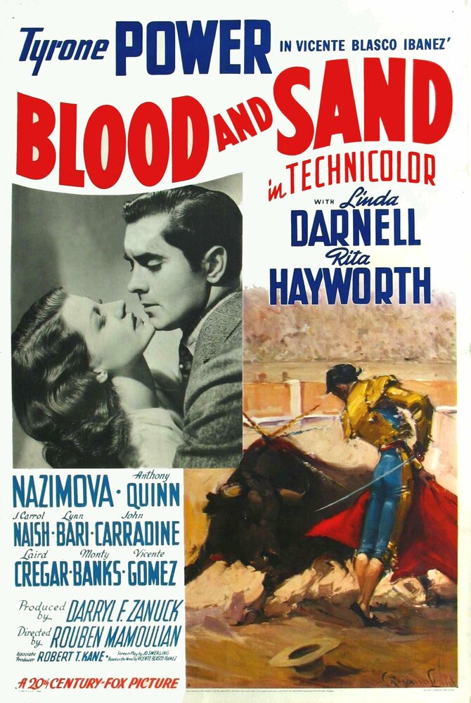 Кровь и песок (1941) постер