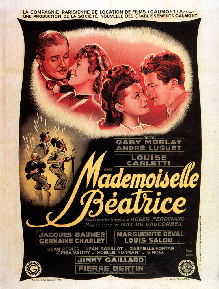 Мадемуазель Беатрис (1943) постер