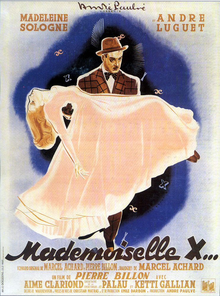Мадемуазель X (1945) постер
