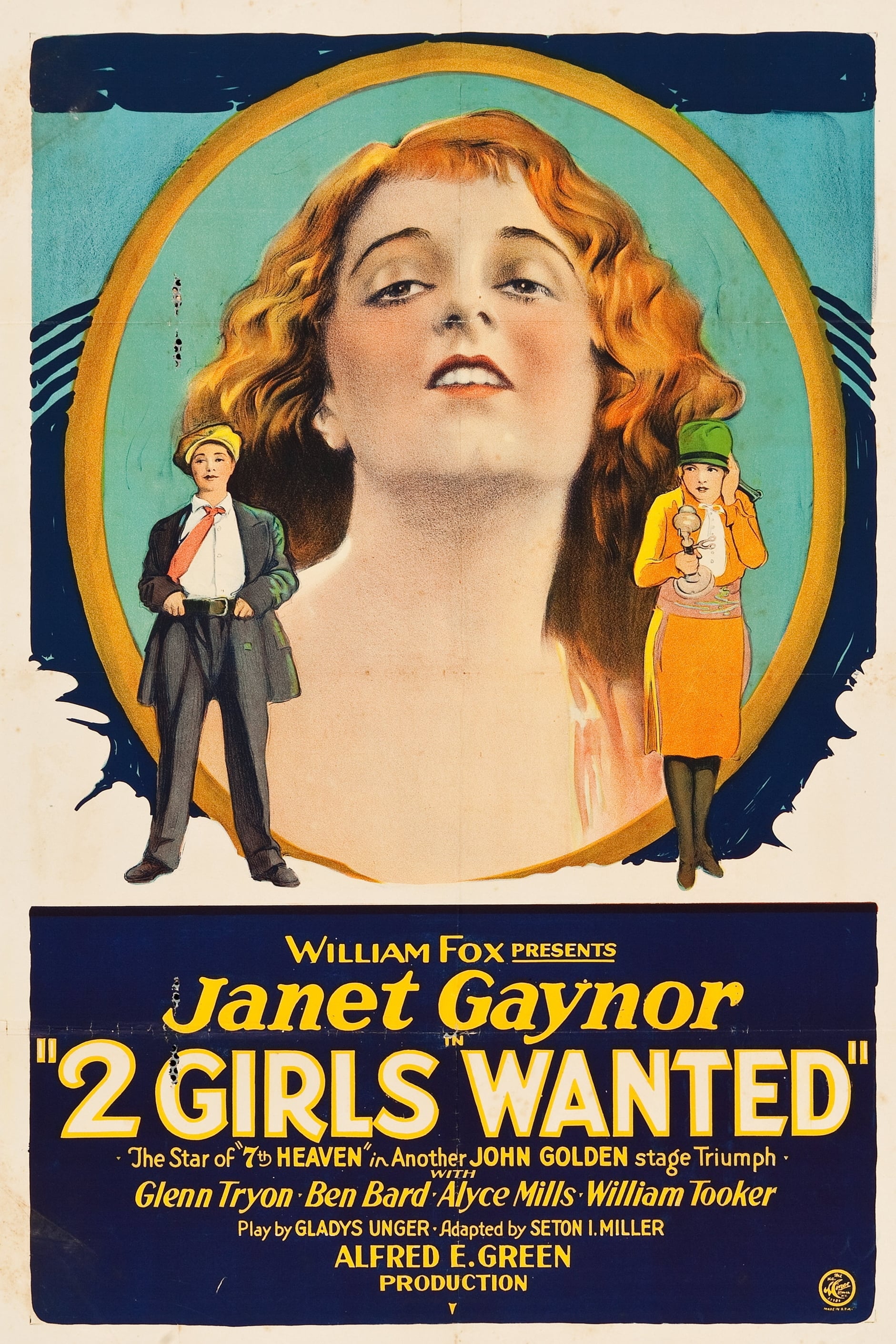 Two Girls Wanted (1927) постер