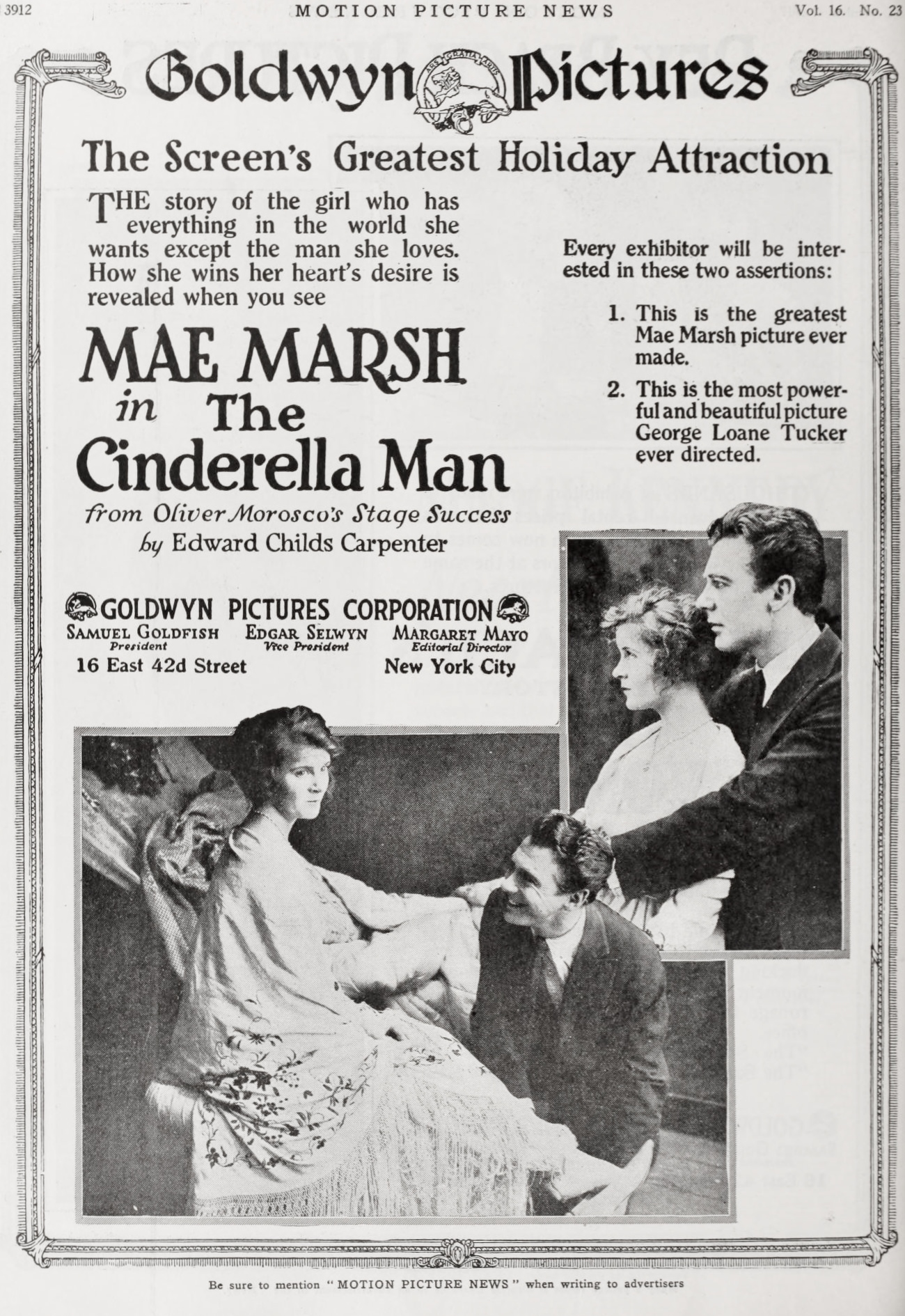 The Cinderella Man (1917) постер