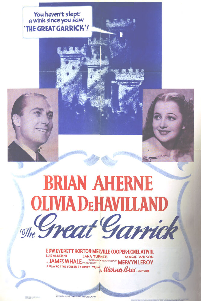 Великий Гаррик (1937) постер