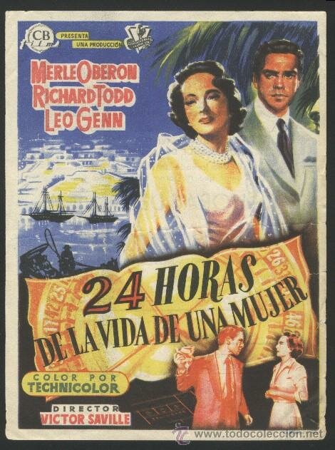 24 часа из жизни женщины (1952) постер