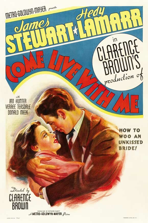 Приходи со мной жить (1941) постер