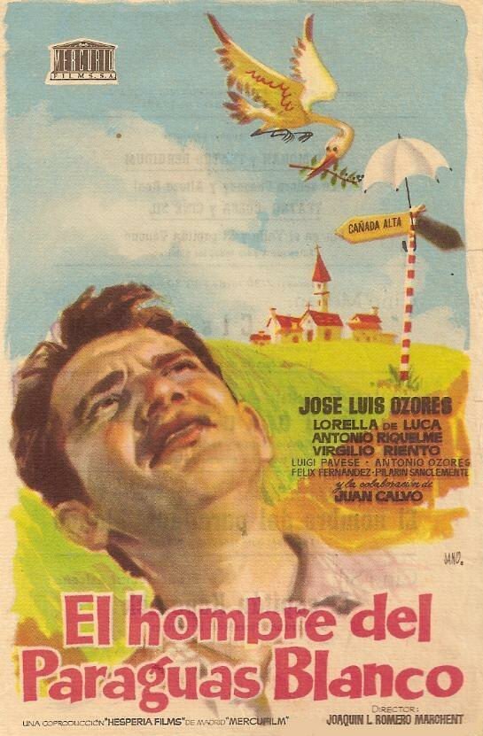 El hombre del paraguas blanco (1958) постер