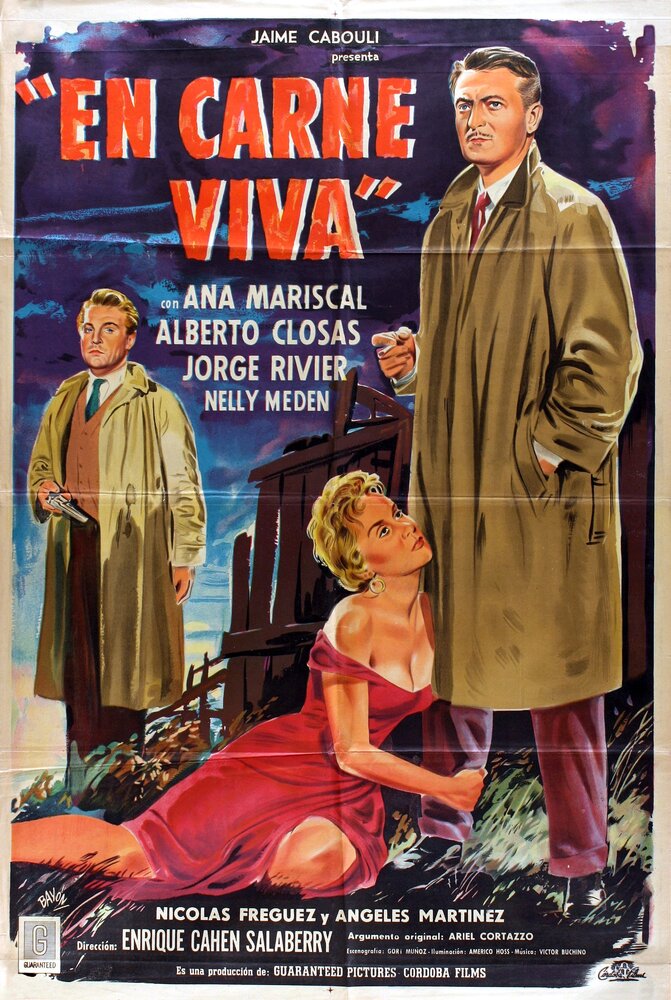 En carne viva (1954) постер