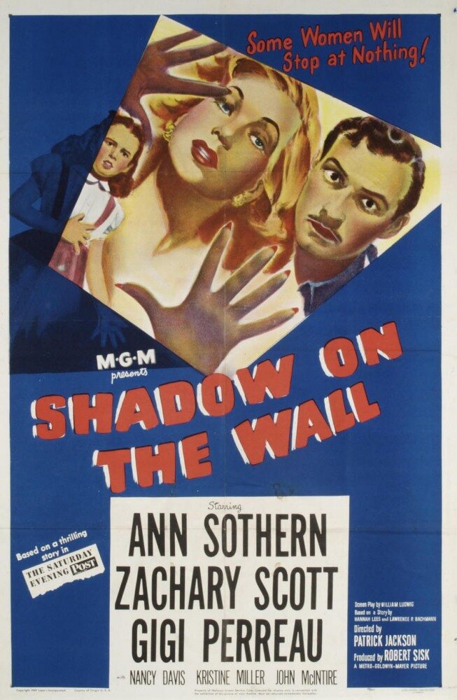 Тень на стене (1950) постер