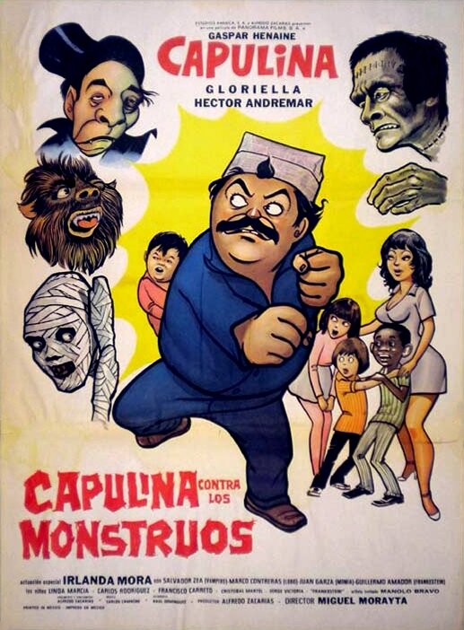 Capulina contra los monstruos (1974) постер