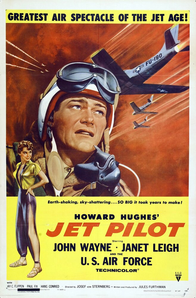 Пилот реактивного самолета (1957) постер