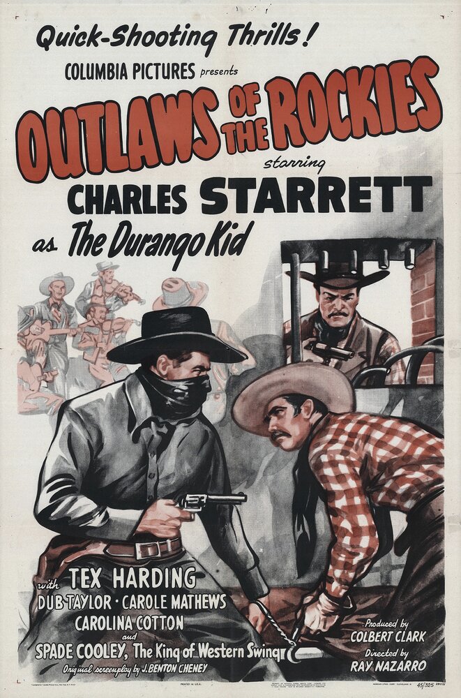 Outlaws of the Rockies (1945) постер